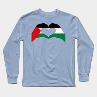 We Heart Palestine Patriot Flag Series Long Sleeve T-Shirt